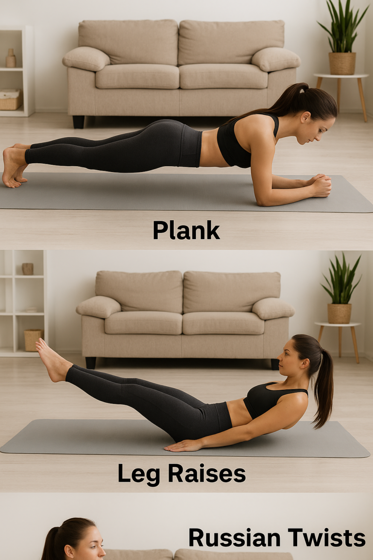 how to get strong abs at home
